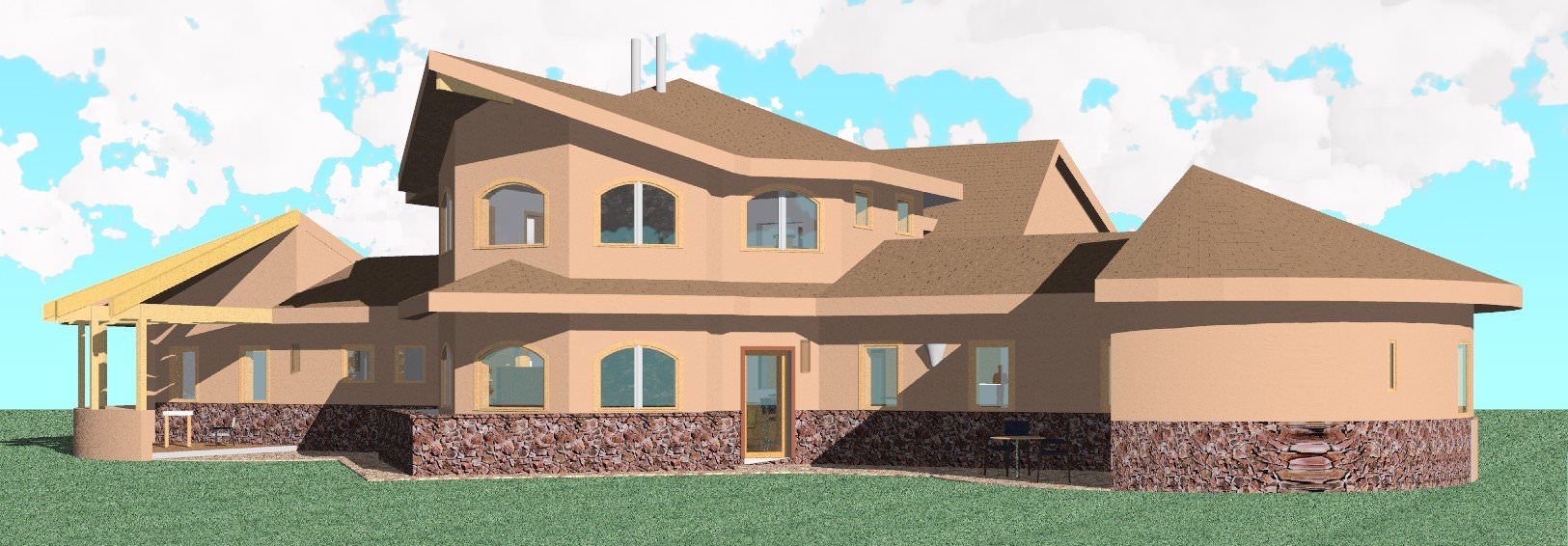CAD Model of Custom Sustainable Home in Colorado